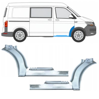 Opravný plech prahu + předního blatníku na Volkswagen Transporter T6 2015-2024 17198