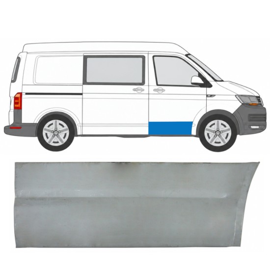 Opravný plech vnější části předních dveří na Volkswagen Transporter T6 2015-2024 / Pravá 17121