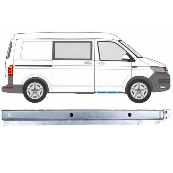 Opravný plech vnitřní části prahu předních dveří na Volkswagen Transporter T6 2015-2024 / Pravá 17184