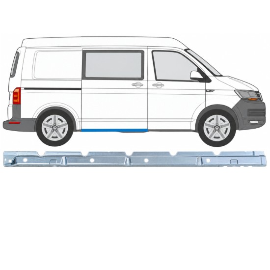 Opravný plech prahu vnitřní na Volkswagen Transporter T6 2015-2024 / Pravá 17177