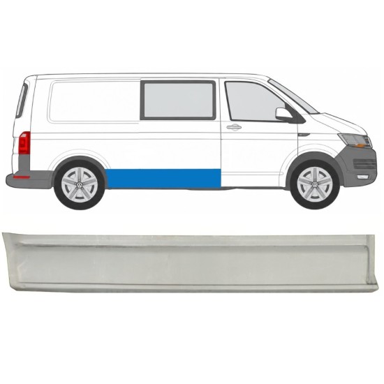 Opravný plech boční stěny na Volkswagen Transporter T6 2015-2024 / Pravá 17199