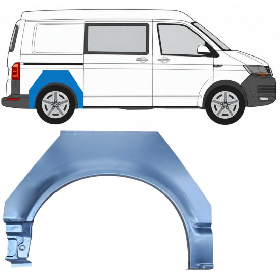 Lem zadního blatníku na Volkswagen Transporter T6 2015-2024 / Pravá 17114