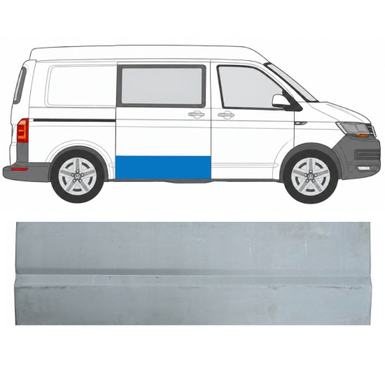 Opravný plech posuvných dveří vnější na Volkswagen Transporter T6 2015-2024 / Pravá 17124