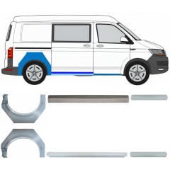 Opravný plech prahu + zadního blatníku na Volkswagen Transporter T6 2015-2024 17137