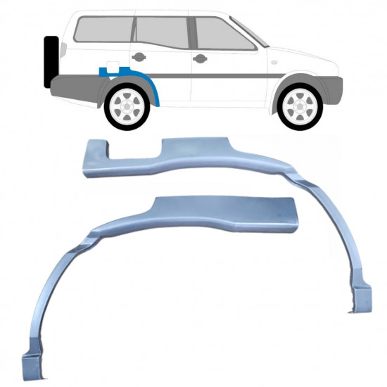 Lem zadního blatníku na Nissan Terrano 1993-1999 / Levá+Pravá / Sada 10574