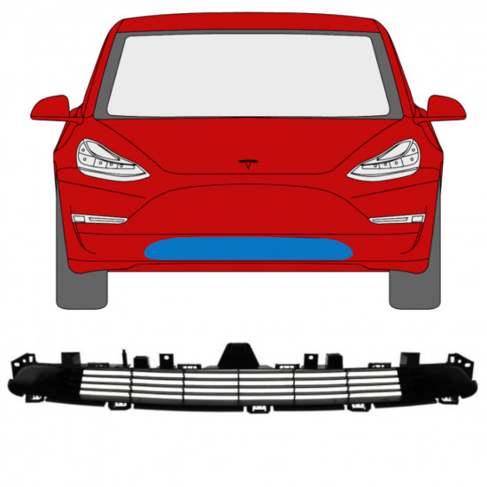 Mřížka na Tesla Model 3 2017-2023 12459