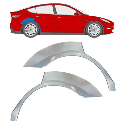 Lem zadního blatníku na Tesla Model Y 2020- / Levá+Pravá / Sada 16378