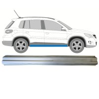 Opravný plech prahu na Volkswagen Tiguan 2007-2016 / Pravá 14772 Opravný plech prahu na Volkswagen Tiguan 2007-2016 / Pravá 14772