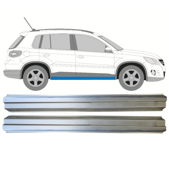 Opravný plech prahu na Volkswagen Tiguan 2007-2016 / Levá+Pravá / Sada 14774 Opravný plech prahu na Volkswagen Tiguan 2007-2016 / Levá+Pravá / Sada 14774
