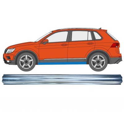 Opravný plech spodní části prahu na Volkswagen Tiguan 2016-2024 / Levá 17221
