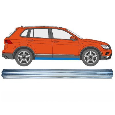 Opravný plech spodní části prahu na Volkswagen Tiguan 2016-2024 / Pravá 17220