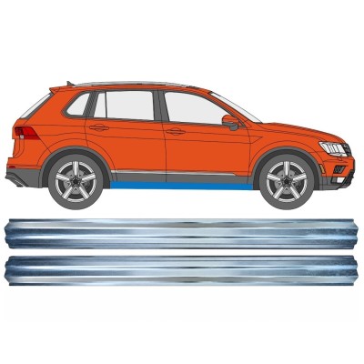 Opravný plech spodní části prahu na Volkswagen Tiguan 2016-2024 / Levá+Pravá / Sada 17222
