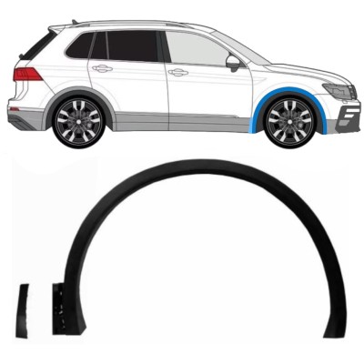Boční lišta předního blatníku na Volkswagen Tiguan 2016-2024 R-Line / Pravá / Sada 14848