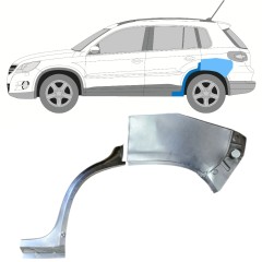 Lem zadního blatníku na Volkswagen Tiguan 2007-2016 / Levá / Sada 15788