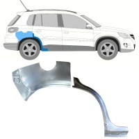 Lem zadního blatníku na Volkswagen Tiguan 2007-2016 / Pravá / Sada 15787