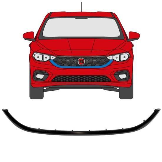 Rámeček masky chladiče na Fiat Tipo 2016- 16193