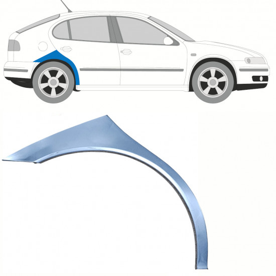 Lem zadního blatníku na Seat Toledo Leon 1999-2006 / Pravá 8599