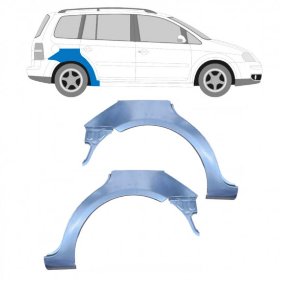 VW TOURAN 2003-2010 OPRAVA ZADNÍHO BLATNÍKU / NASTAVIT