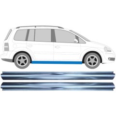 Opravný plech prahu na Volkswagen Touran 2003-2010 / Levá+Pravá / Sada 11943