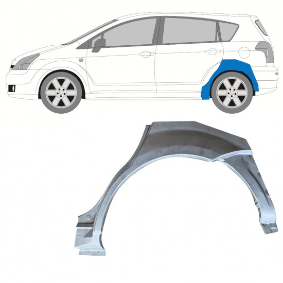 TOYOTA COROLLA VERSO 2004-2009 OPRAVA PODBĚHU KOLA / LEVÝ