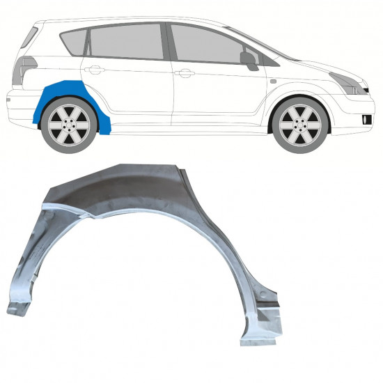 TOYOTA COROLLA VERSO 2004-2009 OPRAVA PODBĚHU KOLA / PRÁVA