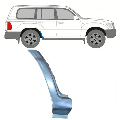 Opravný plech zadního blatníku spodní část na Toyota Land Cruiser 1998-2007 / Pravá 8984