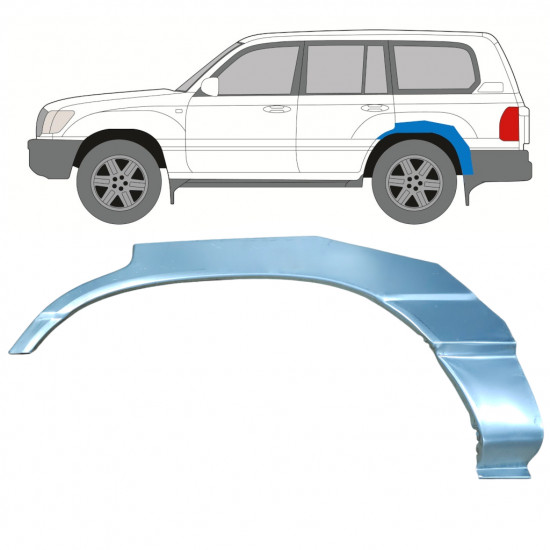 TOYOTA LAND CRUISER 1998-2007 OPRAVA PODBĚHU ZADNÍHO KOLA / LEVÝ