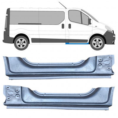 Opravný plech prahu na Opel Vivaro / R Trafic 2001- / Levá+Pravá / Sada 9654