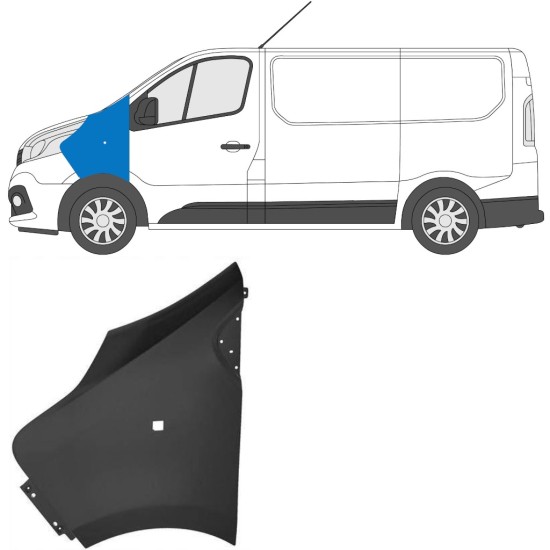 Přední blatník na Renault Trafic 2014- 2014-2021 / Levá 17102