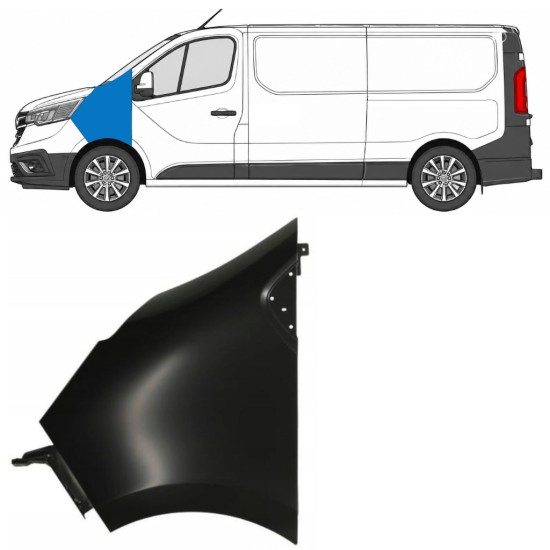 Přední blatník na Renault Trafic 2014- 2021-2026 / Levá 17105