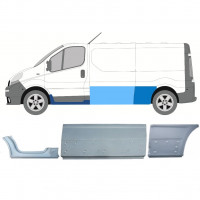 Opravný plech sada na Renault Trafic Opel Vivaro 2001-2014 / LWB / Levá /  11107