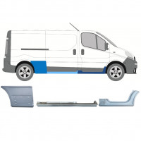 Opravný plech sada na Renault Trafic Opel Vivaro 2001-2014 / LWB / Pravá /  11105