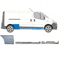 Opravný plech sada na Renault Trafic Opel Vivaro 2001-2014 / LWB / Pravá /  11104