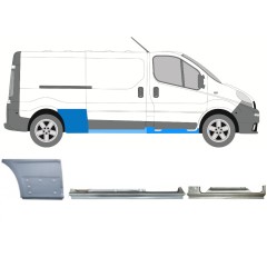 Opravný plech sada na Opel Vivaro 2001-2014 / Pravá / 13304