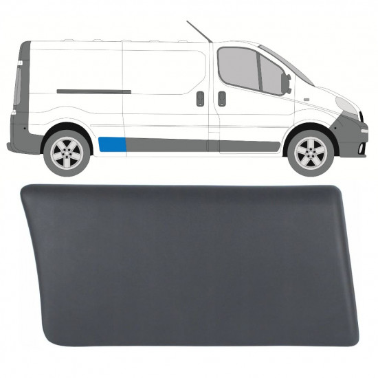 Boční lišta zadního blatníku na Renault Trafic 2001-2014 / Pravá 8205