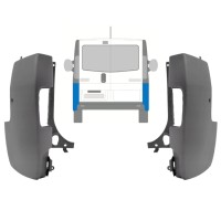 Zadní roh nárazníku na Opel Vivaro 2001-2014 / Levá+Pravá / Sada 15306