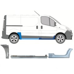 Opravný plech sada na Opel Vivaro 2001-2014 / Pravá / 13313