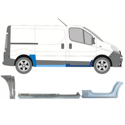 RENAULT TRAFIC OPEL VIVARO 2001-2014 KRÁTKÝ ROZVOR KOL OPRAVNÝ PANEL / NASTAVIT / PRÁVA