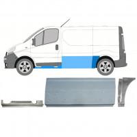 Opravný plech sada na Renault Trafic Opel Vivaro 2001-2014 / SWB / Levá /  11229