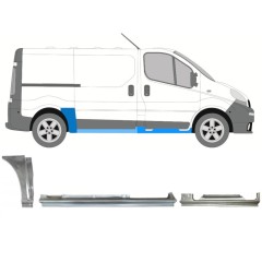 Opravný plech sada na Renault Trafic 2001-2014 / Pravá / 13310