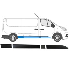 Sada lišt na Opel Vivaro 2014-2019 / Pravá / 14428