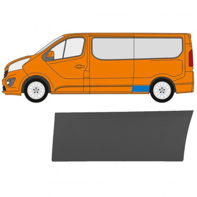 RENAULT TRAFIC 2014- DLOUHÝ BOČNÍ LIŠTA / LEVÝ