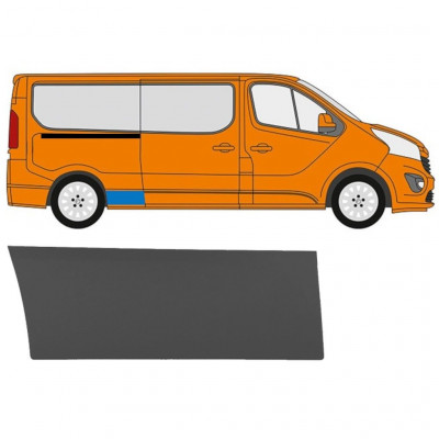 RENAULT TRAFIC 2014- DLOUHÝ BOČNÍ LIŠTA / PRÁVA