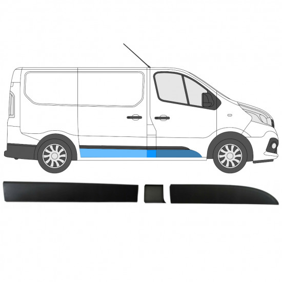 RENAULT TRAFIC OPEL VIVARO TALENTO 2014- KRÁTKÝ ROZVOR KOL SADA LIŠT / PRÁVA