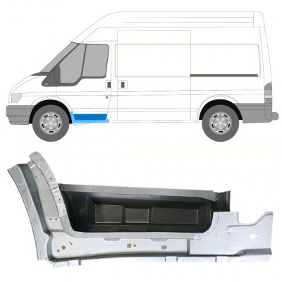 Opravný plech prahu předního schodu vnitřní na Ford Transit 2000-2013 / Levá 8257