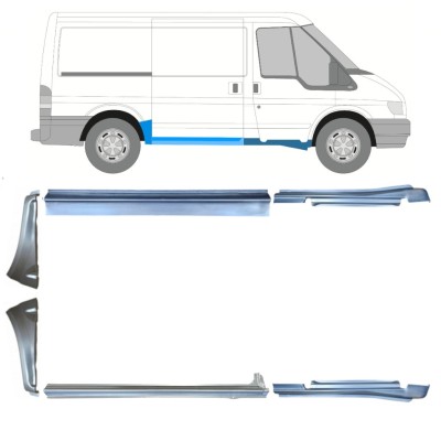 Opravný plech sada na Ford Transit 2000-2013 / Levá+Pravá / 15021