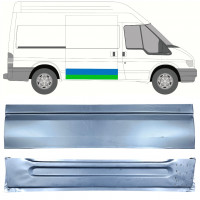 Opravný plech posuvných dveří vnitřní + vnější na Ford Transit 2000-2013  / MWB / LWB / Pravá /  12665