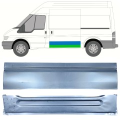 Opravný plech posuvných dveří vnitřní + vnější na Ford Transit 2000-2013 / Levá / Sada 12667