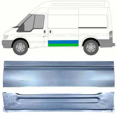 Opravný plech posuvných dveří vnitřní + vnější na Ford Transit 2000-2013  / MWB / LWB / Levá /  12667