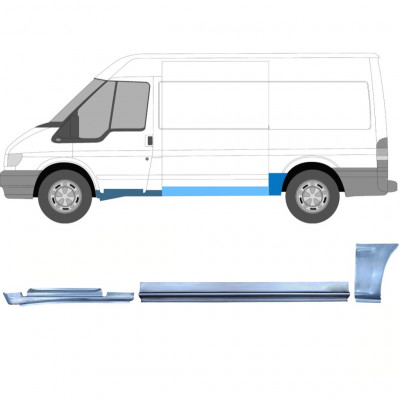 FORD TRANSIT 2000-2013 PRŮMĚRNÝ ROZVOR KOL OPRAVNÝ PANEL / NASTAVIT / LEVÝ